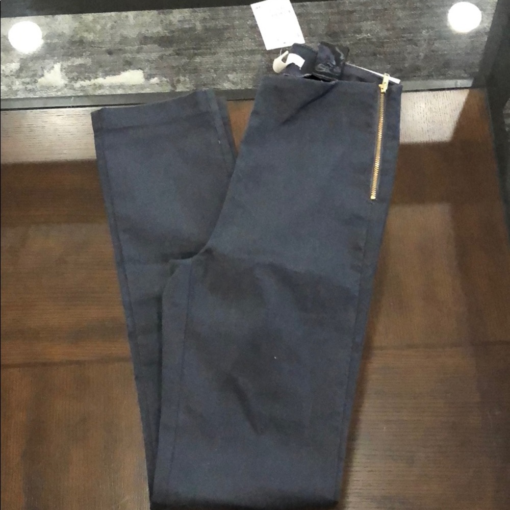 Grey pants.
